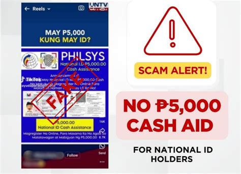 PSA warns against National ID cash assistance scam .